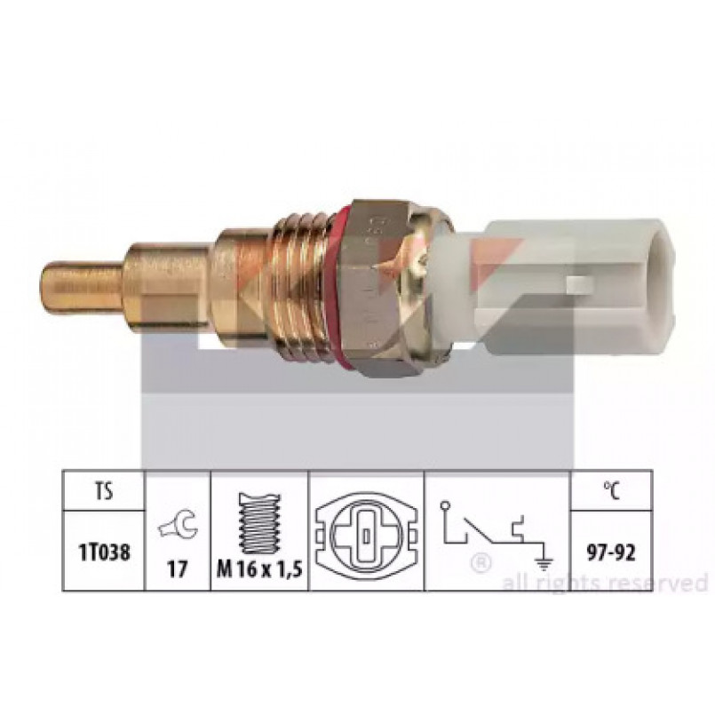 550 189 KW Датчик включення вентилятора (аналог EPS 1.850.189/Facet 7.5189 )